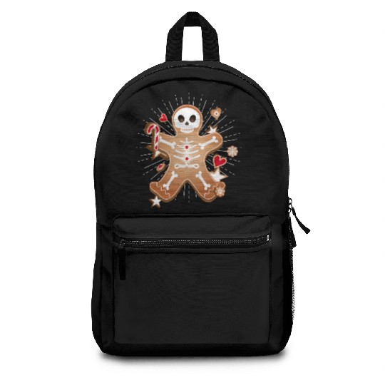 Gingerbread man Sugar Skull decor for Christmas Backpacks