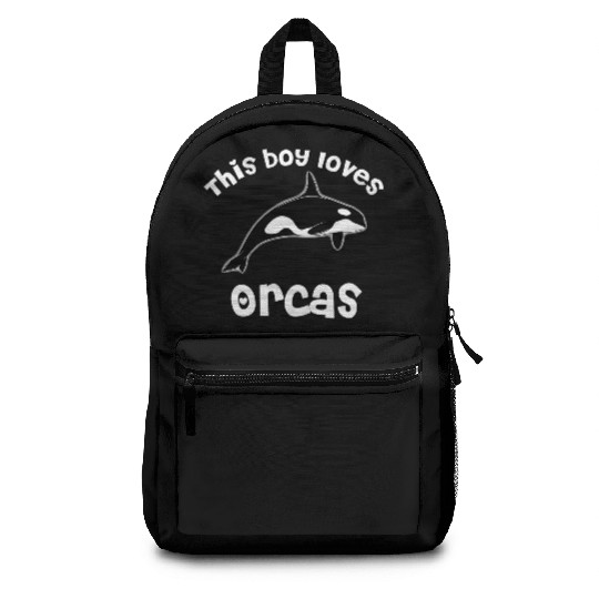 This Boy Loves Orcas Lover Funny Killer Whale Backpacks