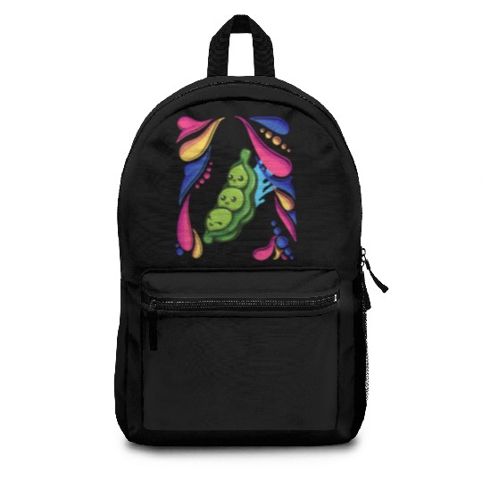 Pea Vegetable Vegan colorful Backpacks