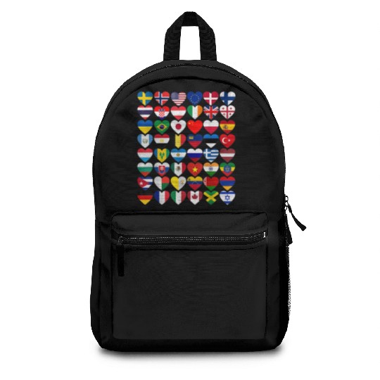Flags of the Countries of the World International Backpacks