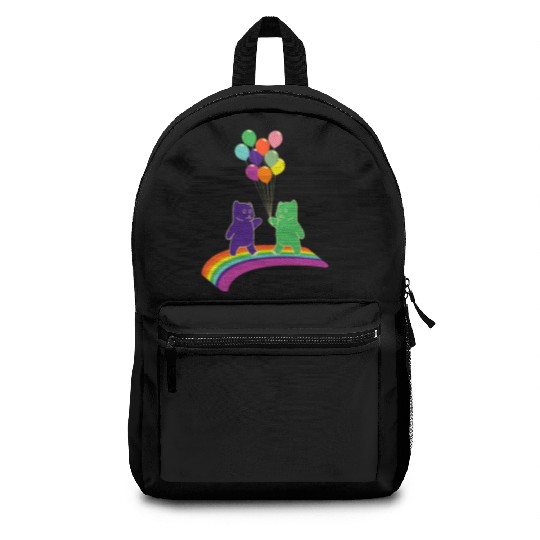 Kidcore gummy bears balloons rainbow colors gift Backpacks