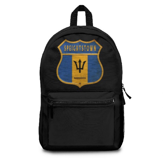 Speightstown Barbados coat of arms flag design Backpacks