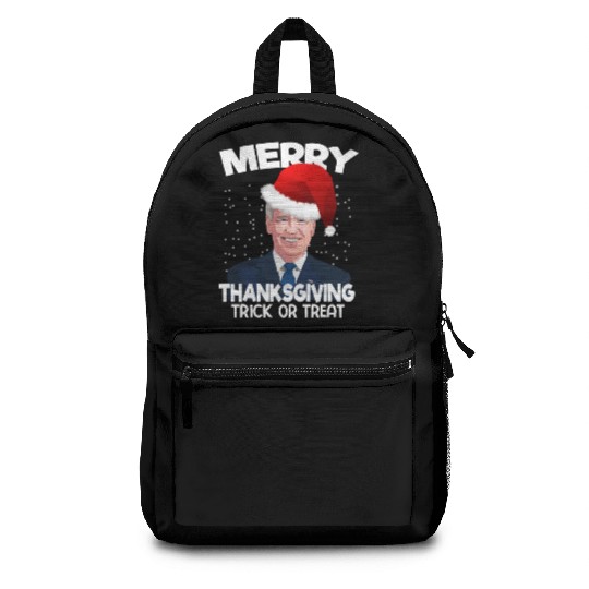 Funny Joe Biden Merry Thanksgiving Trick Or Treat Backpacks