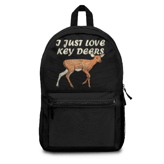 I Just Love Key Deers Fawn Deer Lover Florida Keys Backpacks