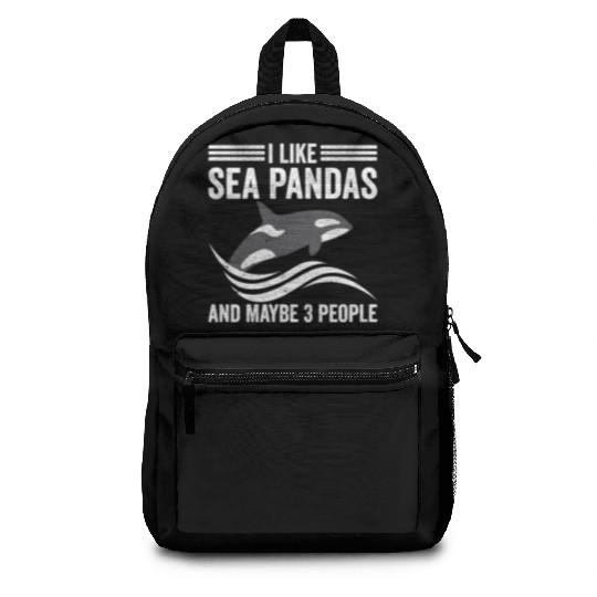 Funny Orca Whale Sea Panda and Maybe 3 People Backpacks