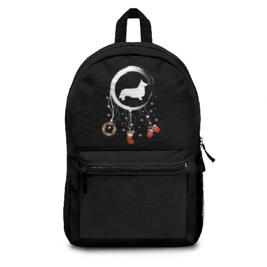 dog dreamcatcher Christmas Welsh Corgi Backpacks