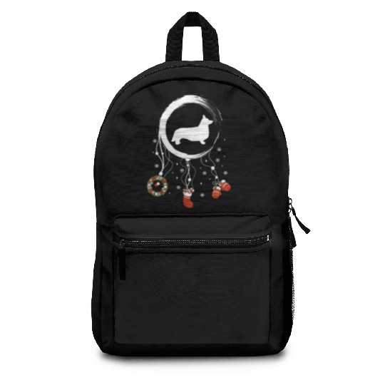 dog dreamcatcher Christmas Welsh Corgi Backpacks