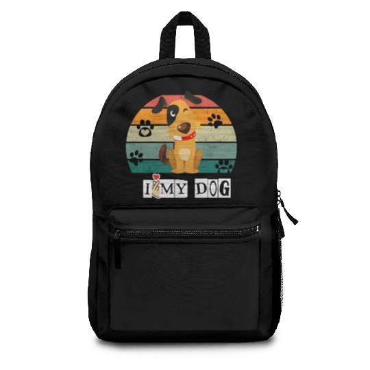 I Love My Dog Backpacks