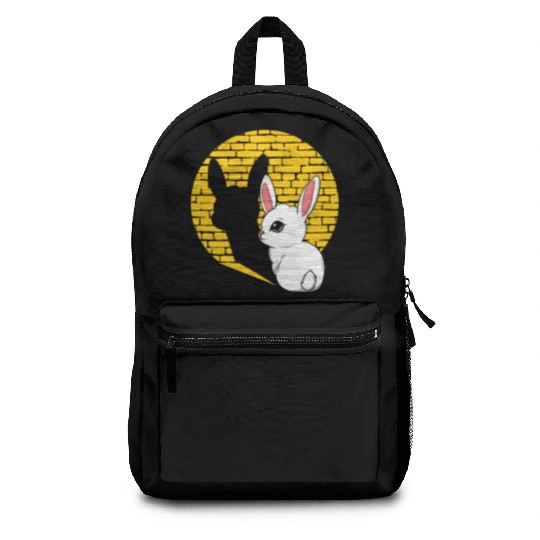 Rock Sign Kawaii Bunny Music Heavy Rock Metal Kid Backpacks