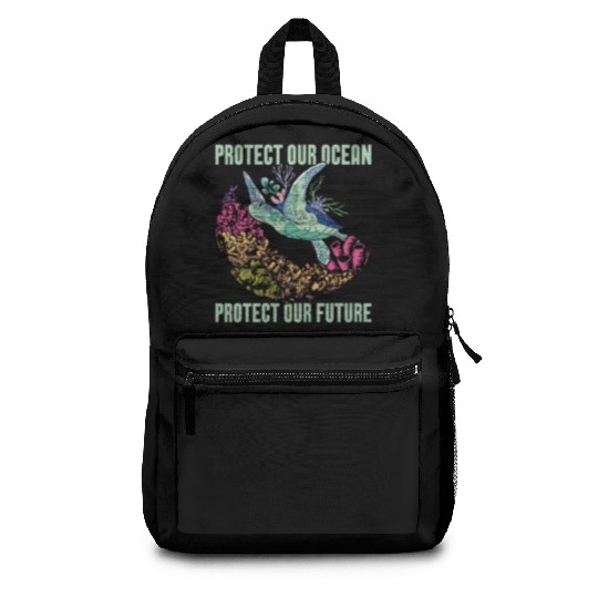 Marine Biology Protect Our Ocean Loves Marine Life Backpacks