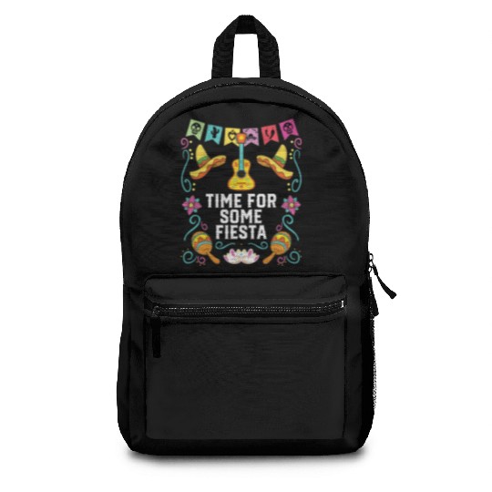 Time For Some Fiesta Cinco De Mayo Mexican Pride Backpacks