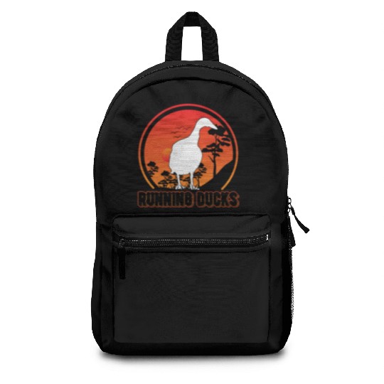 Indian Runner Duck Young Bottle Backpacks