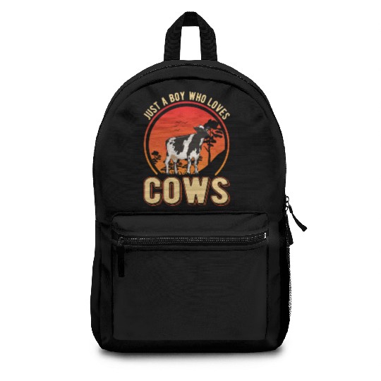 Cow Young Cattle Cows Breeders Backpacks