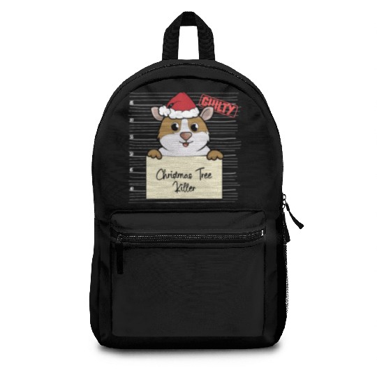 Guinea pig christmas funny prison Backpacks