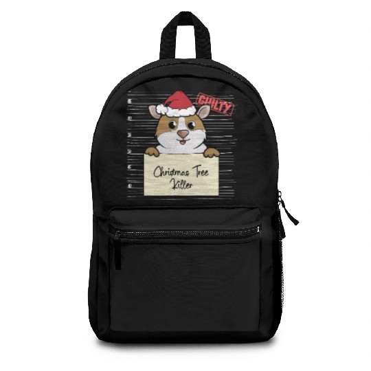 Guinea pig christmas funny prison Backpacks