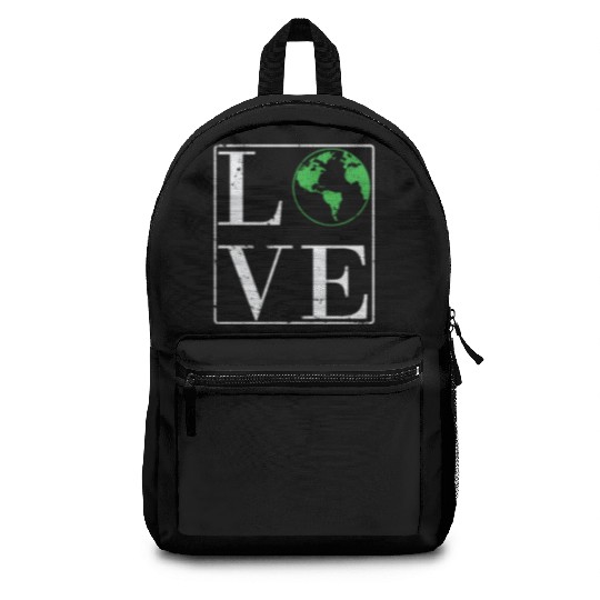 Love Environment Nature Planet Earth Backpacks