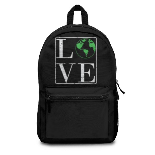 Love Environment Nature Planet Earth Backpacks