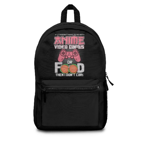 Anime Manga Video Game Controller Or Food Then I Backpacks