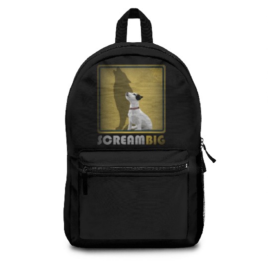 Dog sweet Puppy Jack Russell, Scream Big Wolf Backpacks
