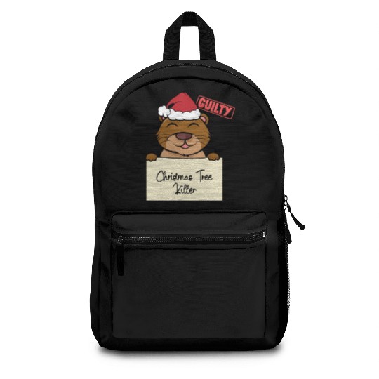 Sea otter christmas funny prison Backpacks