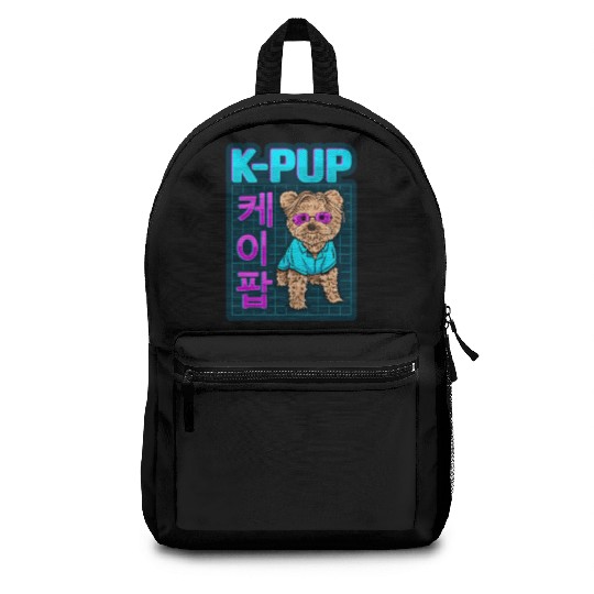 K POP Dog Designs for a Korean Pop Fan Backpacks