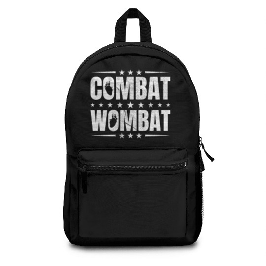 Combat Wombat For A Wombats Lover Backpacks