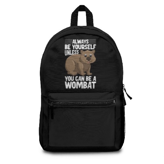 Native Australian Animal Lovers Cute Wombat Backpacks