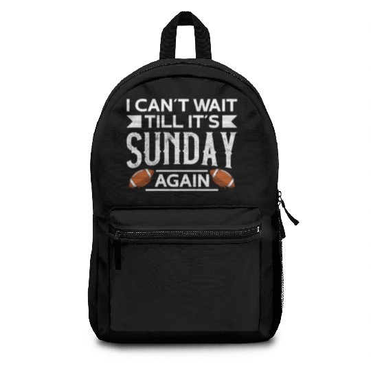 American Football Sunday Football Player Sport Fan Backpacks
