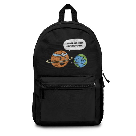 Earth Day Planet Doctor Humans Save Environment Backpacks