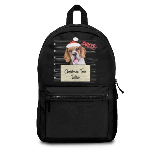 Beagle christmas funny prison Backpacks