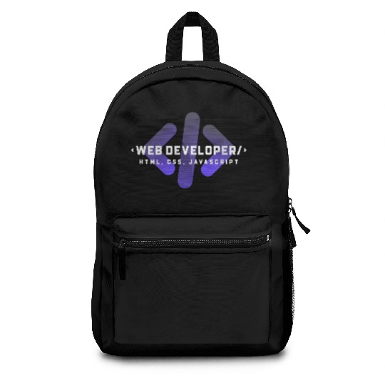 Web Developer Typography (HTML, CSS, JavaScript) Backpacks