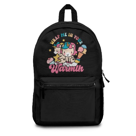 Rainbow Animal Unicorn Winter Season Lover Backpacks