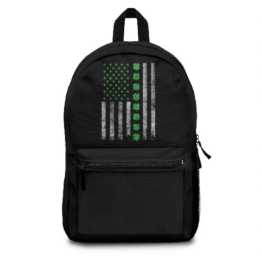 St Patricks Day United States Flag Irish Backpacks