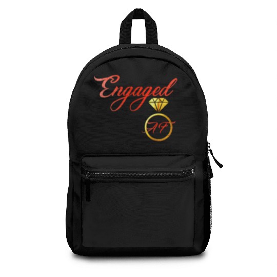 engaged af engagement valentines day Backpacks