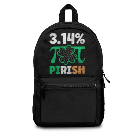 3.14% PIrish Funny St. Patricks Math Geek Pi Day Backpacks