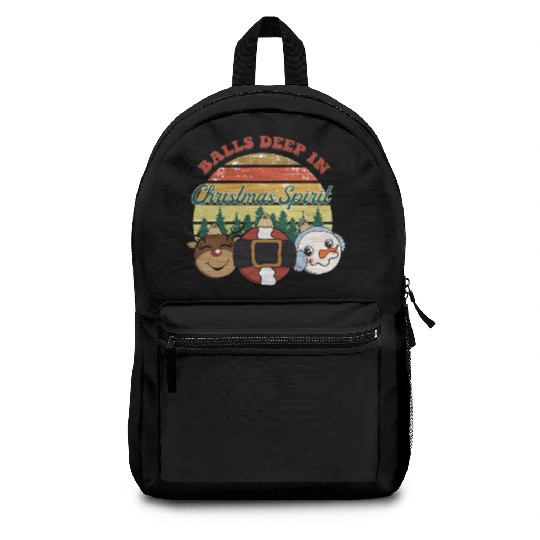 christmas spirit sublimation Backpacks