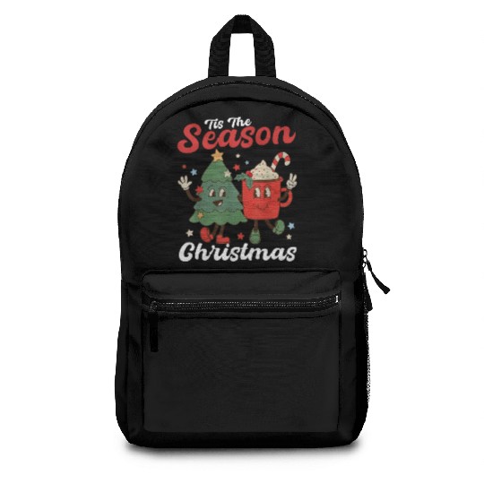 Tis The Season Christmas Tree Coffee Latte Backpacks