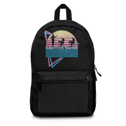 Substitute Teacher Retro Backpacks