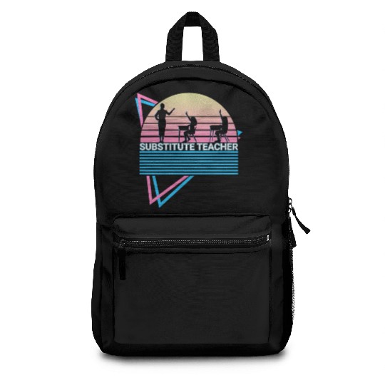 Substitute Teacher Retro Backpacks