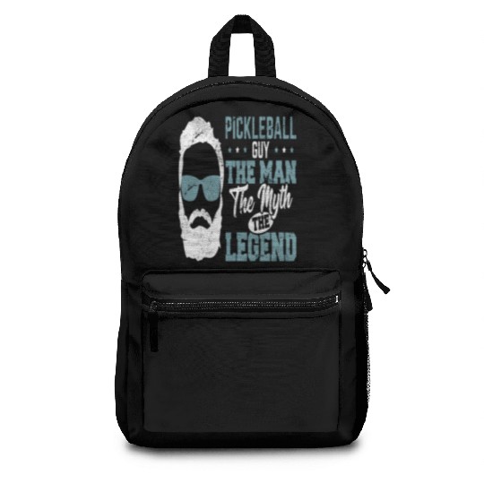 Funny Pickleball Design Guy Men Boys Pickleball Backpacks