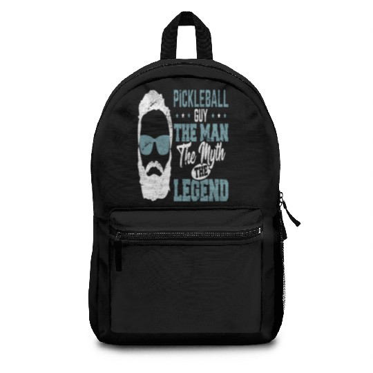 Funny Pickleball Design Guy Men Boys Pickleball Backpacks