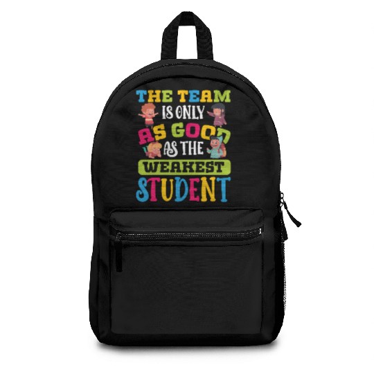 Teacher team as good as weakest student teachers Backpacks