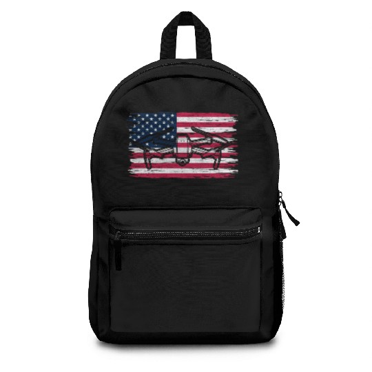 Patriotic Drone Pilot USA Drone Lover Backpacks