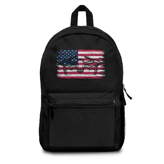 Patriotic Drone Pilot USA Drone Lover Backpacks