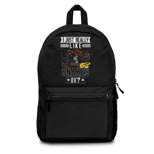 Funny Snake Lover Reptile Girls Boys Backpacks