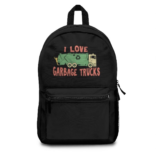 I love garbage trucks Backpacks