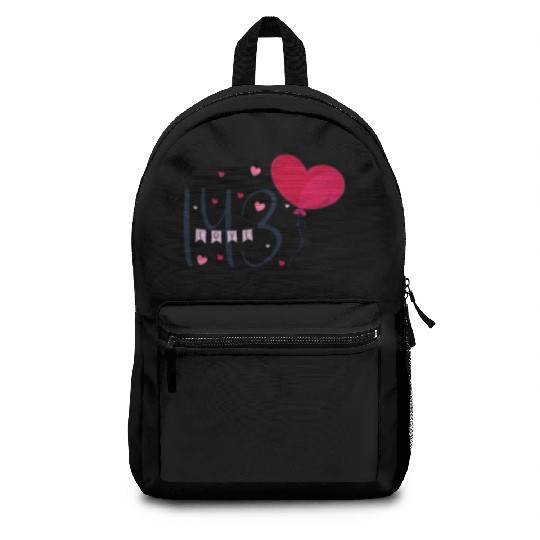 143 I Love You Valentines Day For Her Valentines Backpacks