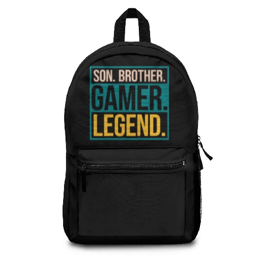 son brother gamer legend Backpacks