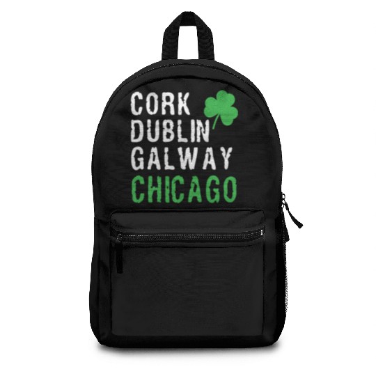 Chicago St Patricks Day Irish Cities Chicago Shamr Backpacks
