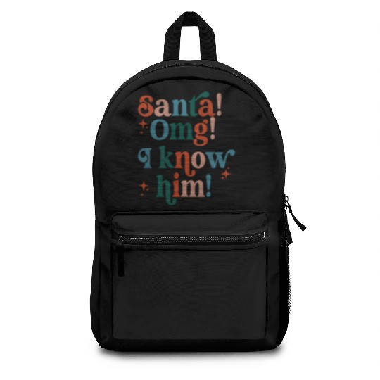 Santa! OMG! I Know Him! Backpacks